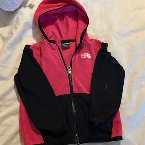 The Northface toddler girl fleece zip.